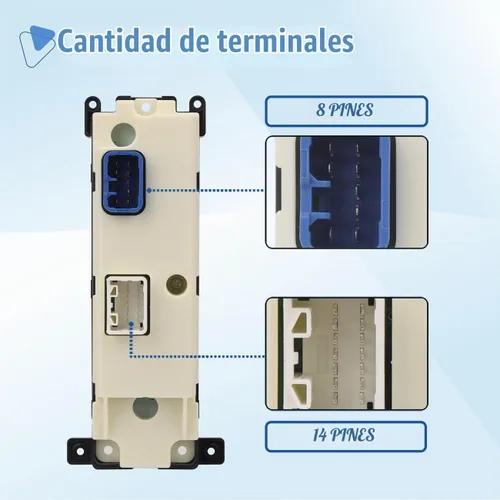 Vista 4 de Interruptor de ventana maestro con botón de control de potencia lateral del conductor compatible con Chevy Colorado GMC Canyon 2004-2012, Isuzu