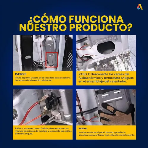 Vista 8 de 279769 Fusible térmico del termóstato 3392519 del termostato 3387134