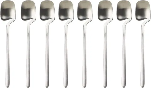 Vista 8 de Juego de cubiertos de 8 piezas Good Dinner Forks colgantes, tenedores de postre de acero inoxidable plateados, 8 pulgadas Tenedores de cena 8pcs