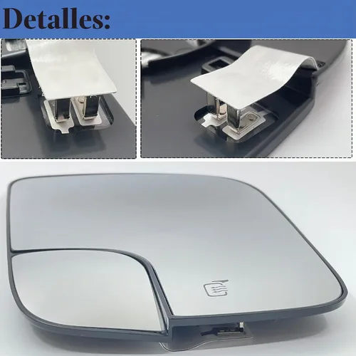 Vista 6 de Espejo lateral izquierdo compatible con Ford Explorer 2011, 2012, 2013, 2014, 2015, 2016, 2017, espejo calefactable para el lado del conductor