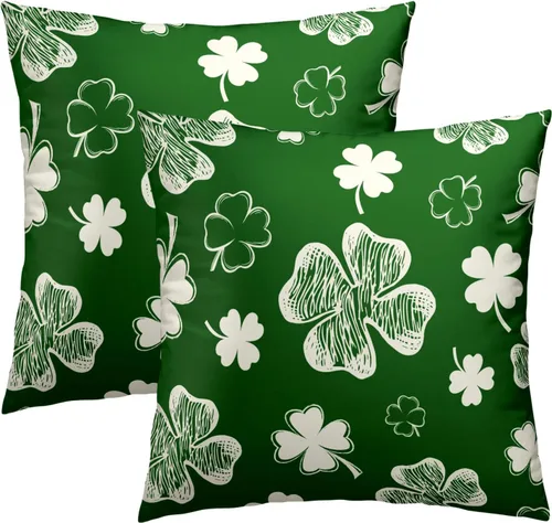 Vista 29 de Juego de 2 fundas de almohada de bosque de abedul, fundas de almohada decorativas de montaña de madera verde oscuro brumoso de 16 x 16 pulgadas