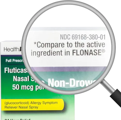 Vista 2 de HealthA2Z Pulverizadores nasales de propionato de fluticasona, alivio de alergias las 24 horas, 120 aerosoles, 0.54 onzas líquidas
