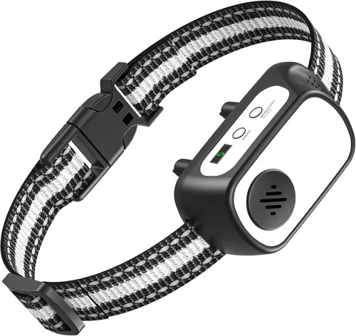 Vista 11 de Collar antiladridos recargable para perros con pitido, vibración y choque, collar antiladridos para perros pequeños, medianos y grandes, dispositivo