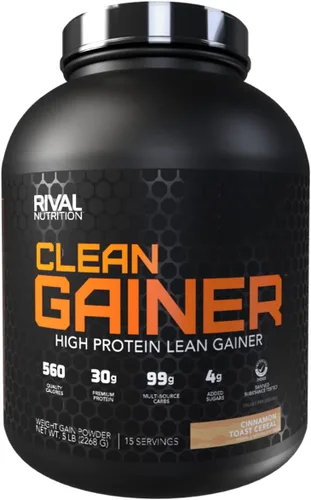 Vista 12 de RIVAL NUTRITION Clean Gainer I - Mezcla de bebida en polvo con alto contenido de proteínas, 1.06 onzas de proteína por porción