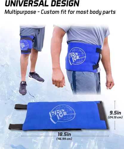 Vista 2 de Pro Ice Knee/Envoltura multiusos para terapia de frío