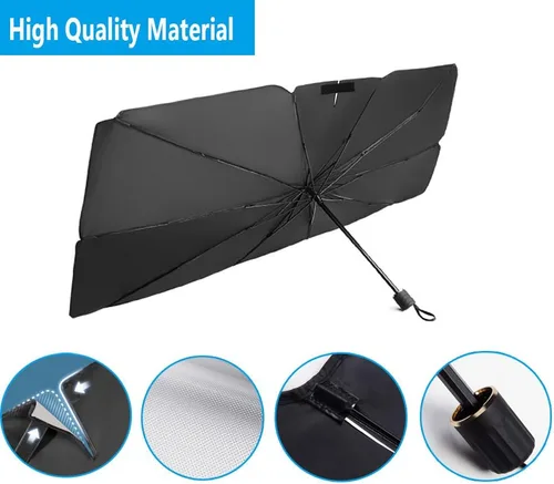 Vista 17 de Parasol plegable para parabrisas de auto para ventana delantera Sombrilla para parabrisas de auto Visor solar para parabrisas 2025 Accesorios