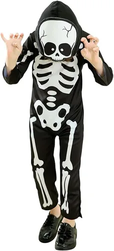 Vista 3 de Seasons Disfraz de esqueleto de Mr. Bones para niños pequeños