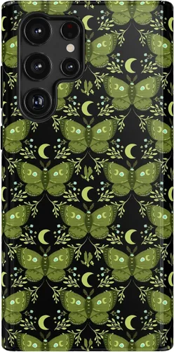 Vista 132 de Casely Funda para Galaxy S9 Postura de cadáver Yoga de esqueleto Diseño protector delgado esencial de doble capa