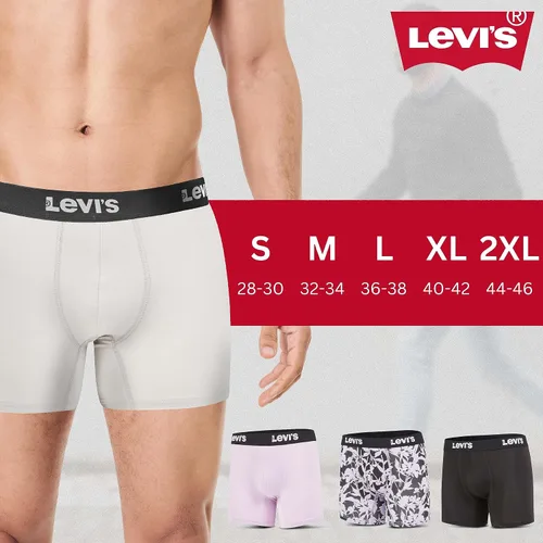Vista 6 de Levi's Calzoncillos tipo bóxer de microfibra para hombre, ultra suaves, paquete de 4