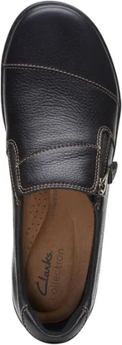 Vista 7 de Clarks Mocasín Cora Harbor para mujer, Negro