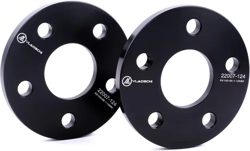 Vista 12 de Separadores de rueda forjados negros 5x112 centrados en el cubo con 3 mm y orificio central de 66.56 mm (sin labio) Compatibles