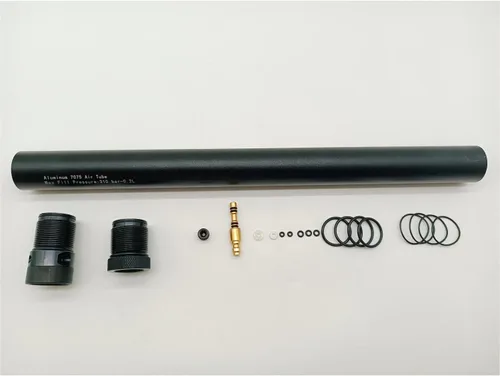 Vista 3 de Pcp - Cilindro de aire para pistola de aire, compatible con Hatsan Long BullBoss Tubo de aire de llenado negro de alta presión para pistola de aire