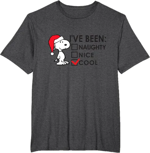 Vista 21 de Peanuts - Camiseta de Navidad fresca de Snoopy, Azul Blanco