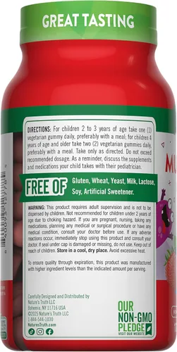 Vista 7 de Nature's Truth Gomitas multivitamínicas para niños con probióticos 120