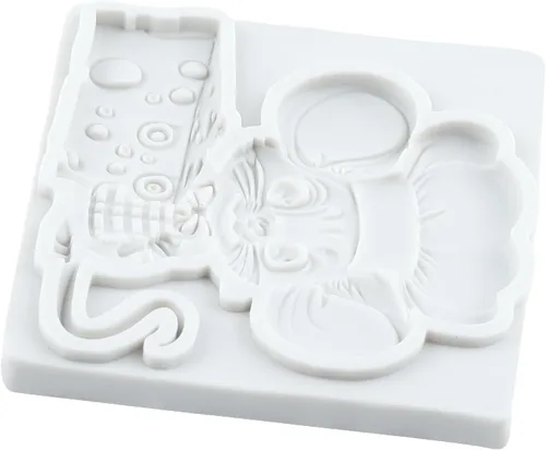 Vista 5 de Lingzhi Molde de silicona para ratón, molde para fondant de queso, para decoración de pasteles, chocolate, dulces, cupcakes, pasta de goma