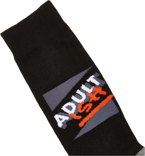 Vista 2 de K. Bell, calcetines retro varsity de lechuga para mujer Adultish (negro)