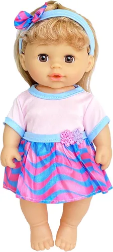 Vista 4 de Ropa de muñeca de bebé – 6 juegos de ropa de niña, vestido de bebé, accesorios para muñecas de 10, 11 y 12 pulgadas.