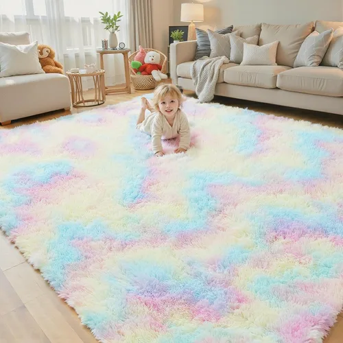 Vista 13 de Alfombras pequeñas de 2 x 3 pies, alfombra negra para dormitorio, alfombra moderna de pelo largo, alfombra pequeña, alfombra de noche esponjosa