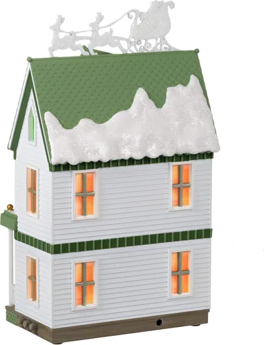 Vista 2 de Hallmark Keepsake 2020, Sound-a-Light Christmas Village Festive Home Decoración de mesa con luces LED (0001QFM3371)