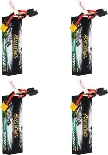Vista 6 de Gens ace 5200mAh 2S1P 35C 7.4V G-tech Bashing Series Lipo Battery Pack Hardcase 24# con EC3, T y XT60 adaptador (2 piezas)