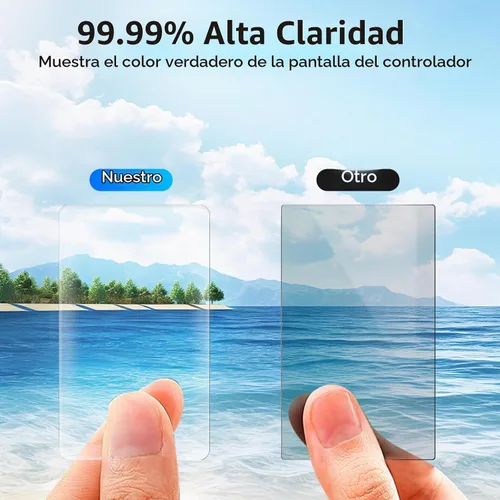 Vista 7 de AMAZEAR Action5 Pro - Protector de pantalla de lente para DJI Osmo Action 5 Pro (2 juegos), protector de vidrio templado, pantalla OLED, Ultra HD