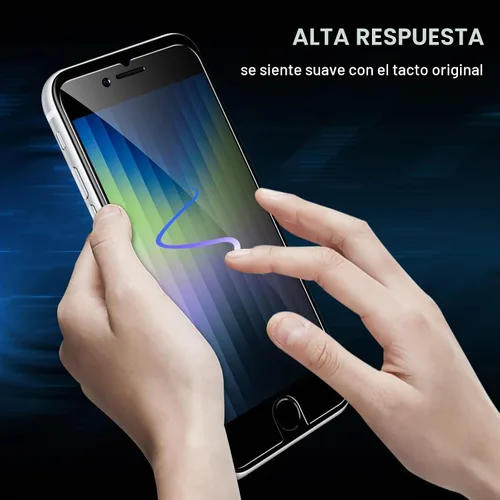 Vista 5 de YMHML Paquete de 2 protectores de pantalla de privacidad compatibles con iPhone SE 2020 2ª 2022 de 3ª generación, iPhone 8, 7, 6S, 6, 6, 6