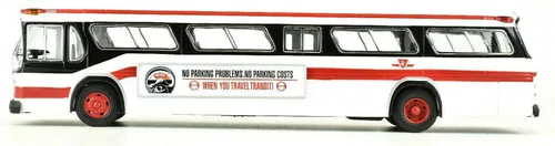 Vista 2 de Corgi GMC Fishbowl Bus TTC Canadá Escala 1/50 C54323 TTC Livery Rebuilt New in Box!