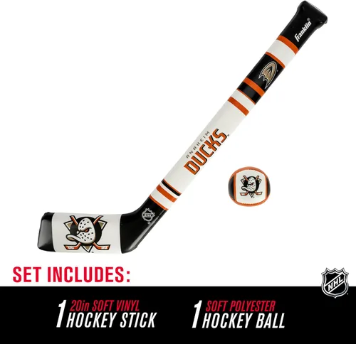Vista 2 de Franklin Sports NHL Team juego de palos de hockey blandos mini - Palo y pelota de espuma de mini hockey blandos del equipo NHL - Gran juguete