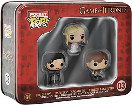 Vista 2 de Funko: Pocket Pop! de Juego de Tronos Lata con mini-figuras de vinilo (3 unidades)