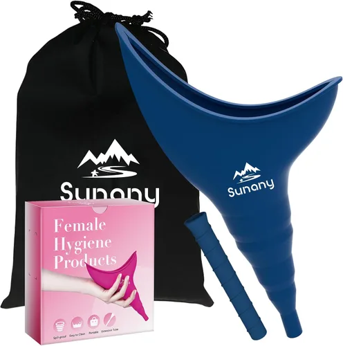 Vista 14 de Female Urination Device, Reusable Female Urinal Silicone Women Pee Funnel Allows Women to Pee Standing Up, The Perfect Companion for