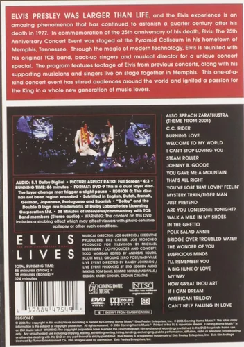 Vista 2 de Elvis Lives The 25th Anniversary Concert "Live" From Memphis (DVD Amaray Packaging)