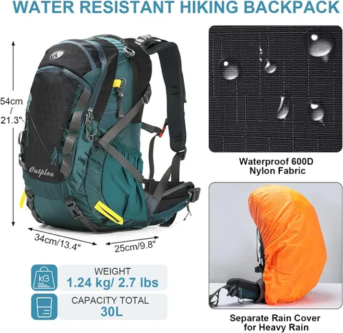 Vista 4 de Mochila de senderismo con marco interno, mochilas de mochilero 40L