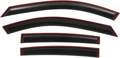 Vista 3 de Lightronic Visera de ventana de ventilación automática con clip extra duradero, compatible con Honda Accord Sedán 2013-2017, protección UV