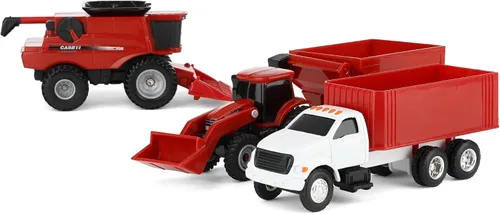 Vista 3 de ERTL 1/64 Collect N Play Case IH Harvest - Juego de 4 piezas ZFN47004
