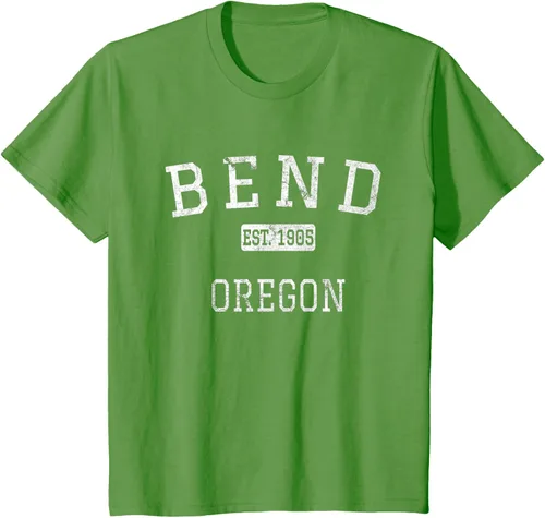 Vista 61 de Bend Oregon OR Camiseta vintage, Negro
