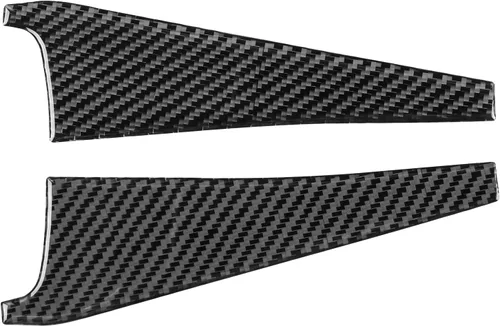 Vista 13 de Adhesivo de Fibra de Carbono Premium Real para Ventana de Coche, Pilar A, Panel Triangular, Anticolisión, Compatible con Toyota Supra GR A90 A91 MK5