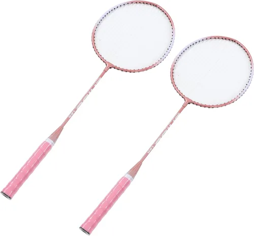 Vista 5 de Raqueta de bádminton, marco en forma de T, agarre antideslizante, raqueta profesional para principiantes, estudiantes, entrenamiento, escuela