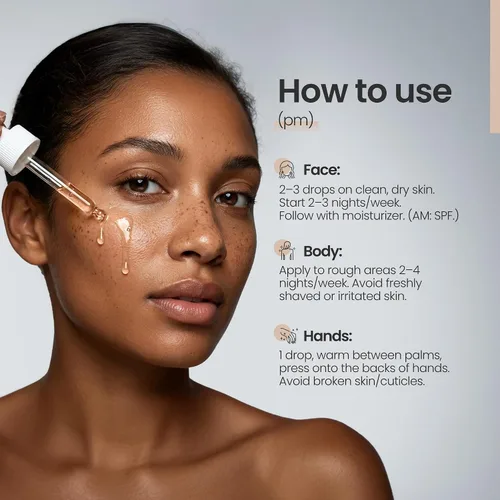 Vista 8 de Natural Outcome Ácido glicólico/suero de renovación AHA al 12% Suero facial exfoliante antienvejecimiento Aumenta la renovación celular dejando