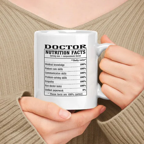 Vista 264 de Employee Apreciation Gift For Administrator Información nutricional, White 11oz Ceramic Mug