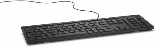 Vista 3 de DELL - Teclado de escritorio con cable USB multimedia, en inglés, Modelo: KB216. (Idioma español no garantizado), Negro