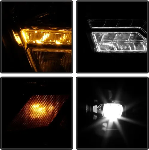 Vista 7 de ACANII - Para [tipo halógeno] 2019-2022 Ram 1500 Tubo LED Negro Señal secuencial LED Dual Proyector Faros Faros Faros