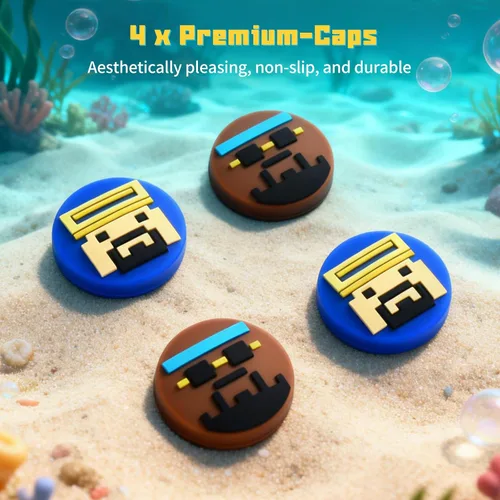 Vista 6 de Switch 2 Thumb Grips Caps Cute, Button Caps for Switch2/Pro Controller, FUNLAB Switch Joysticks Cap Silicone Analog Stick Cover, 4PCS Switch2 Button