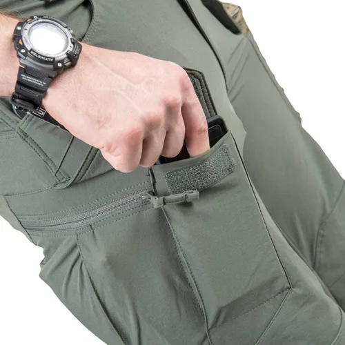 Vista 2 de Helikon-Tex OTP Pantalones Tácticos para Exteriores - Senderismo, Aplicación de la Ley, Pantalones de Trabajo Adaptive VersaStretch Verde