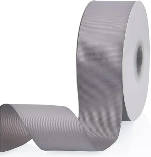 Vista 127 de Cinta de grogrén de doble cara de color liso azul bebé de 1-1/2 pulgadas x 50 yardas para envolver regalos, bodas, fiestas, manualidades, lazos