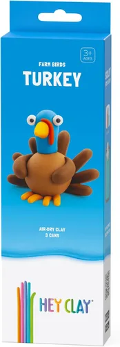 Vista 15 de HEY CLAY Forest Animals - Claymate Bear - Kit de arcilla seca al aire con 3 latas y herramientas de escultura con divertidas instrucciones