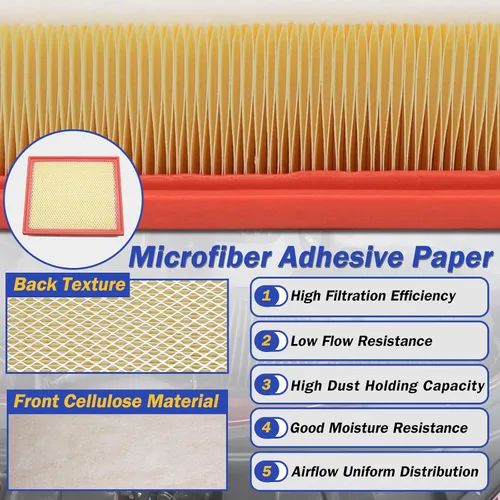 Vista 3 de Filtro de aire del motor CA11895 para Toyota Tacoma V6 3.5L de 2016-2023, Toyota Sequoia V8 5.7L de 2014-2022, Toyota Tundra 4.0L 4.6L 5.7L