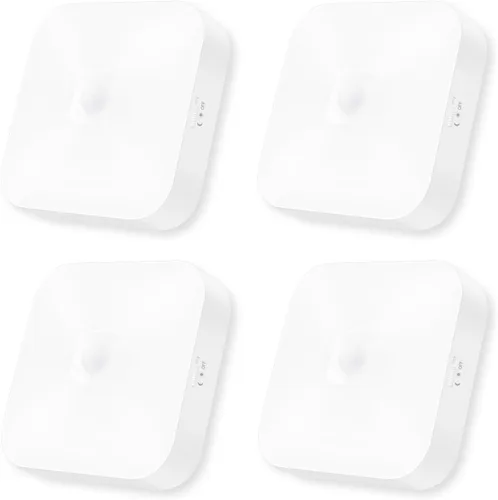 Vista 13 de Luz de techo recargable con sensor de movimiento WhitePoplar para interiores con control remoto, luz recargable con sensor de movimiento inalámbrica