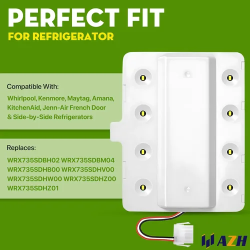 Vista 2 de Reemplazo de luz del módulo LED para refrigerador Whirlpool WRX735SDBH02 WRX735SDBM04 WRX735SDHB00 WRX735SDHV00 WRX735SDHW00 WRX735SDHZ00