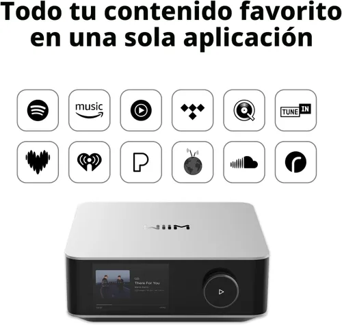 Vista 7 de WiiM Amp Ultra con control remoto por voz 2 Amplificador de transmisión de 100W con DAC ESS ES9039Q2M premium y amplificadores TI TPA3255 duales