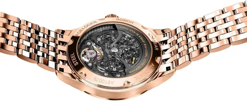 Vista 3 de AGELOCER Reloj de lujo mecánico de esqueleto de acero inoxidable para hombre
